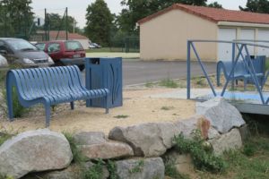 Banc et corbeille Steel Paseo Banc et corbeille Steel Paseo