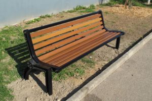 Banc Mutant fonte GS lames bois Banc Mutant bois