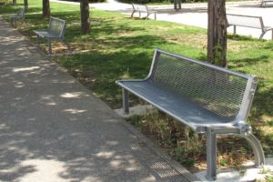 Banc Mutant fonte GS treillis acier Banc Mutant treillis