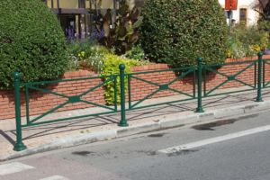 Barrière continue Horizon avec embase décorative Barrière continue Horizon