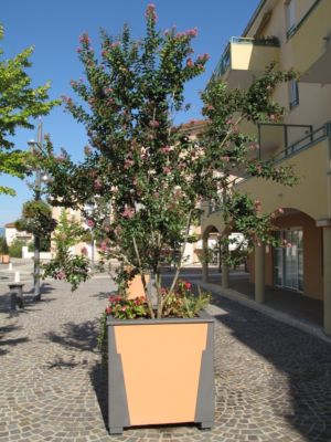 Caisse à plantes Giga structure acier et panneaux Ceranova Caisse à plantes Giga Ceranova