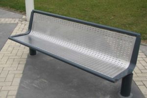 Banc Giga simple assise inox Banc Giga inox